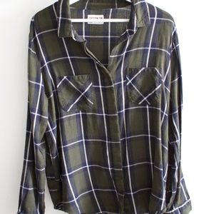 Cotton On Plaid Button Up